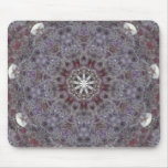 Nine-sided amethyst crystal flower mouse pads
