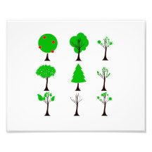 nine tree simple graphics eco design.png art photo
