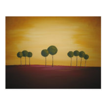 Nine Trees at Sunset Post Cards