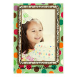 Nine Year Old  Girls Zebra Birthday Photo Cards business cards