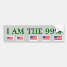 Ninety-Nine Percent Bumper Stocker Bumper Sticker