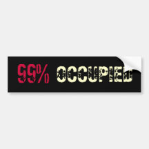 Ninety-Nine Percent OCCUPIED Bumper Sticker