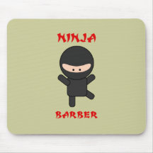 Ninja Barber Plain Mousemat