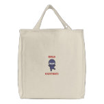 Ninja Bartender embroidered bags