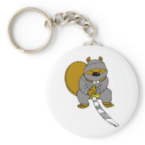 Ninja Beaver Key Chains