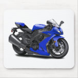 Ninja Blue Bike Mousepads
