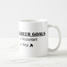 Ninja Career Goals - Accountant Coffee Mugs