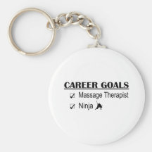 Ninja Career Goals - Massage Therapist Key Chains