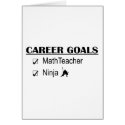 Ninja Career Goals - Math Teacher cards