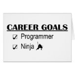Ninja Career Goals - Programmer cards