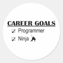 Ninja Career Goals - Programmer Stickers