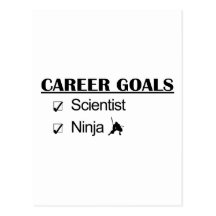 Ninja Career Goals - Scientist Postcard
