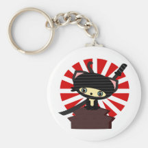 ninja cat kawaii keychains