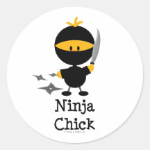 Ninja Chick Stickers