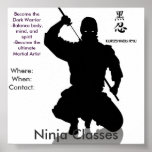Ninja Classes, Where: Whe... Print