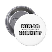 Ninja Cleverly Disguised As An Accountant Pin