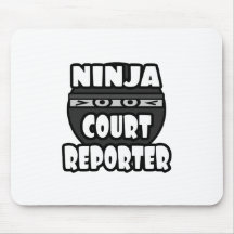 Ninja Court Reporter Mouse Mat