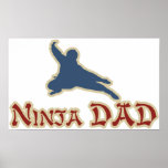 Ninja Dad Colour posters