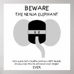 Ninja Elephant! posters