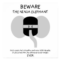 Ninja Elephant! posters