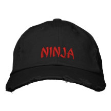 NINJA EMBROIDERED HATS