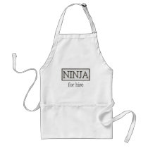 Ninja for hire aprons