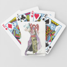 Ninja Girl Bicycle Poker Deck