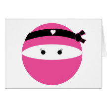 Ninja Girl Greeting Cards