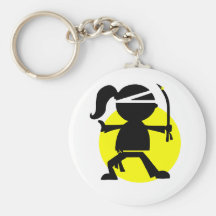 Ninja Girl Keychains