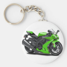 Ninja Green Bike Key Chain