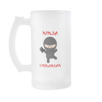 Ninja Librarian with Book Coffee Mug