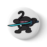 Ninja Monkey On Guard-No Words Pins