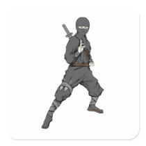 Ninja ~ Ninjas 5 Martial Arts Warrior Fantasy Art stickers