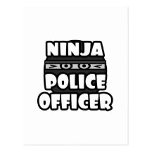 Ninja Police Officer Post Cards