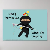 Ninja Sew Poster
