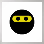 Ninja Smiley Print