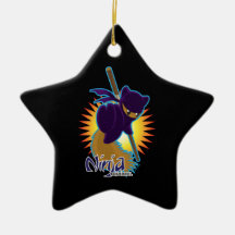 Ninja Squirrel Christmas Ornaments