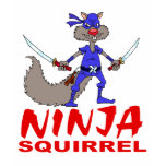Ninja Squirrel t-shirts