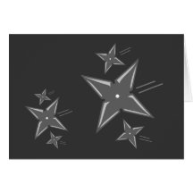 Ninja Stars Greeting Card