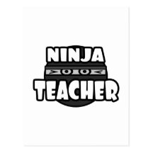 Ninja Teacher Postcard