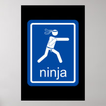 ninja universal sign. posters