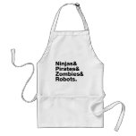 Ninjas and PIrates and Zombies and Robots Apron