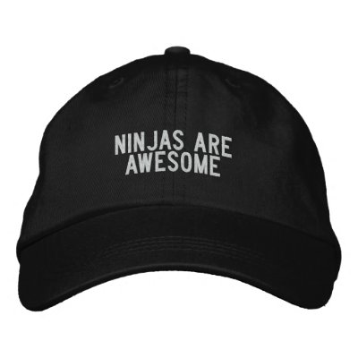 ninjas are awesome embroidered hats ninjas are awesome embroidered hats