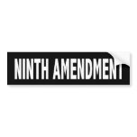 Ninth Amendment Bumper Sticker bumper stickers