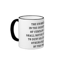 Ninth Amendment Text Coffee Mug
