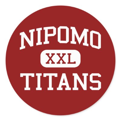 Nipomo - Titans - High School - Nipomo California Round Stickers by customteamsportswear
