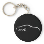 Nissan 370Z Logo with Black Background keychains