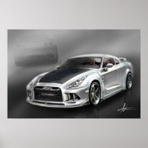 Nissan Skyline GTR R35 Print