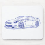 Nissan Skyline GTR SpecV 2010 mousepads