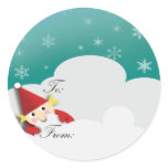 Nisse gift tag sticker